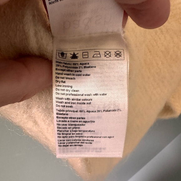 Ba&sh Fill Twisted back sweater Alpaca fur - Picture 8 of 13